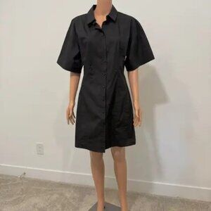 Frame Smocked Mini Shirtdress